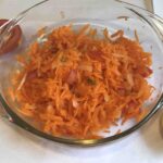 grated carrots, tomato, green chilli, lemon, salt, sri lankan