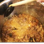 Sri Lankan beef curry.